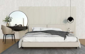 Bed With Floating Dressing Table