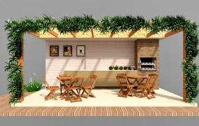 Pergola Outdoor Kitchen Design