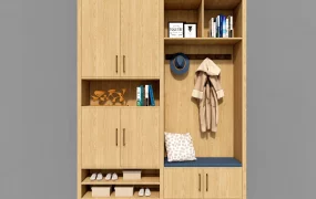 Hall Tree Cabinet With Bench