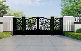 Double Driveway Gate Design