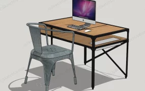 Industrial Computer Desk And Chair