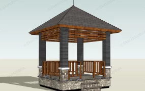 Square Stone Pavilion