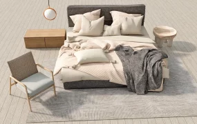 Modern Japanese Bedroom Furniture Set