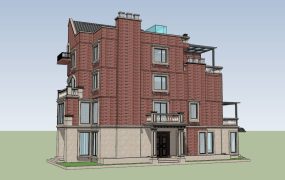 4 Story Red Brick Home