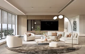 Spacious Modern Living Room