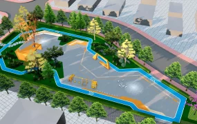 Urban Pocket Park Playground