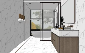 White Marble Bathroom Ideas