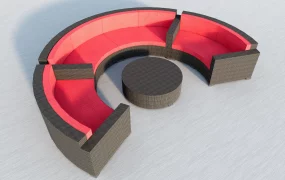 Circular Patio Sofa Set