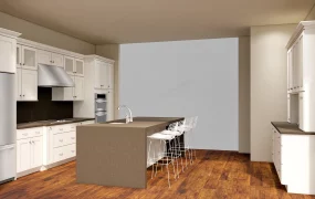 Traditional Kitchen With Island