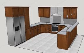 Traditional Wood Kitchen Cabinets