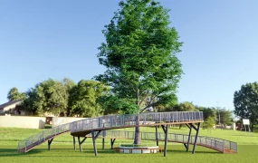 Spiral Plank Walkway