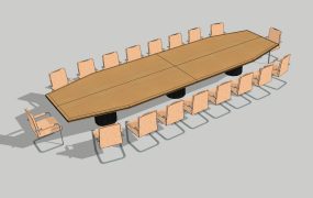 Large Conference Table and Chairs