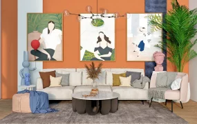 Art Deco Living Room Design