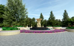 Water Fountain Landscaping