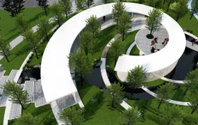 Urban Park Pergola Landscape Design