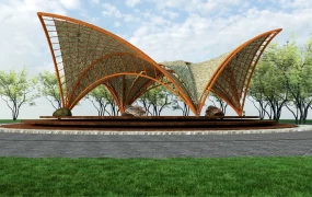 Beautiful Thatched Gazebo