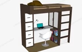 Loft Bed With Computer Desk