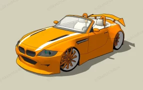 Orange BMW Z4 Convertible