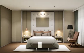 Light Brown Bedroom Design