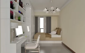 Tiny Bedroom With Desk
