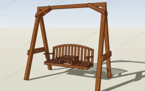 Backyard Wood Swing