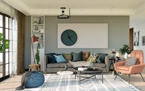 Modern Homey Living Room