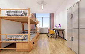 4 Person Student Dorm Room