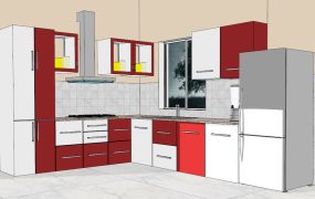 Red and White Kitchen Ideas