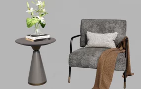 Accent Chair And Table Set