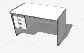 White Office Desk With Drawers