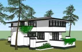 Prairie Style Home Exterior