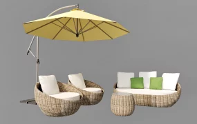 Rattan Patio Furniture Set