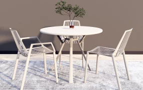 Outdoor Round Dining Table And Chairs Set