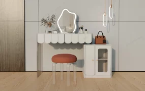 Mirrored Makeup Vanity Set