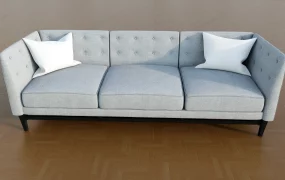 Modern Tufted Fabric Sofa