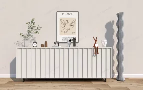 Modern Buffet Sideboard Entryway Cabinet