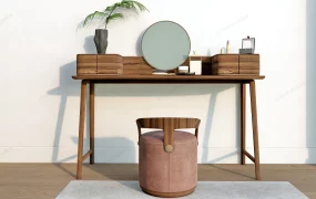 Modern Makeup Vanity Set