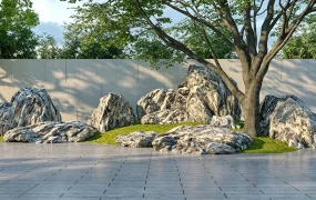Modern Japanese Rock Garden