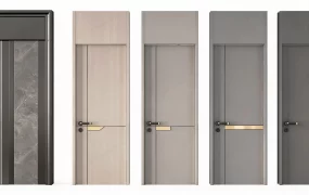 Collection Of Five Modern Interior Doors