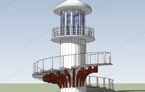 Lighthouse With Spiral Staircase