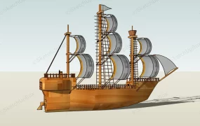 19th Century Merchant Ship