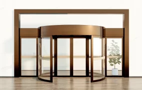 Modern Commercial Entrance Revolving Glass Door