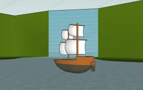 Small Merchant Sailing Ship