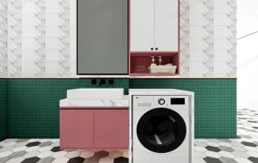 Bathroom Vanity With Washing Machine