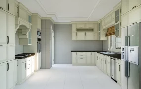 Classical Ivory Fitted Kitchen SketchUp 3D Model