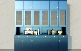 Blue Bookcase