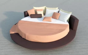 Round Platform Bed