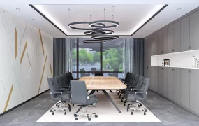 Modern Executive Conference Room Boardroom SketchUp 3D Model