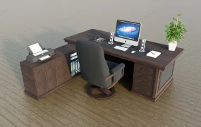Executive Office Desk And Chair