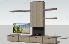 Tv Stand With Bookshelves